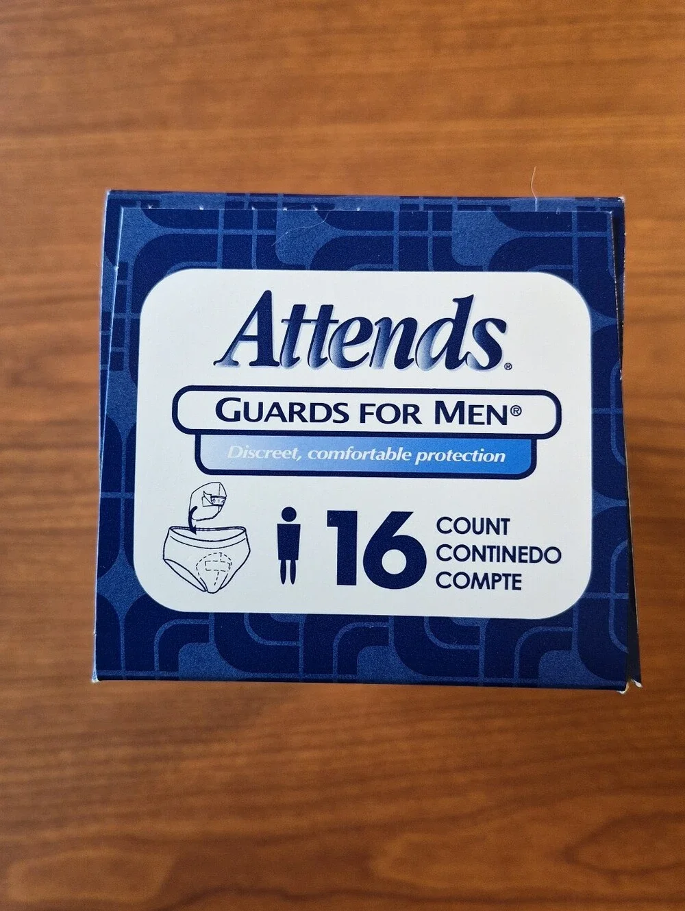Attends Guards for Men NEW Unopened Disposable Lightweight Incontinence Pads 4pk